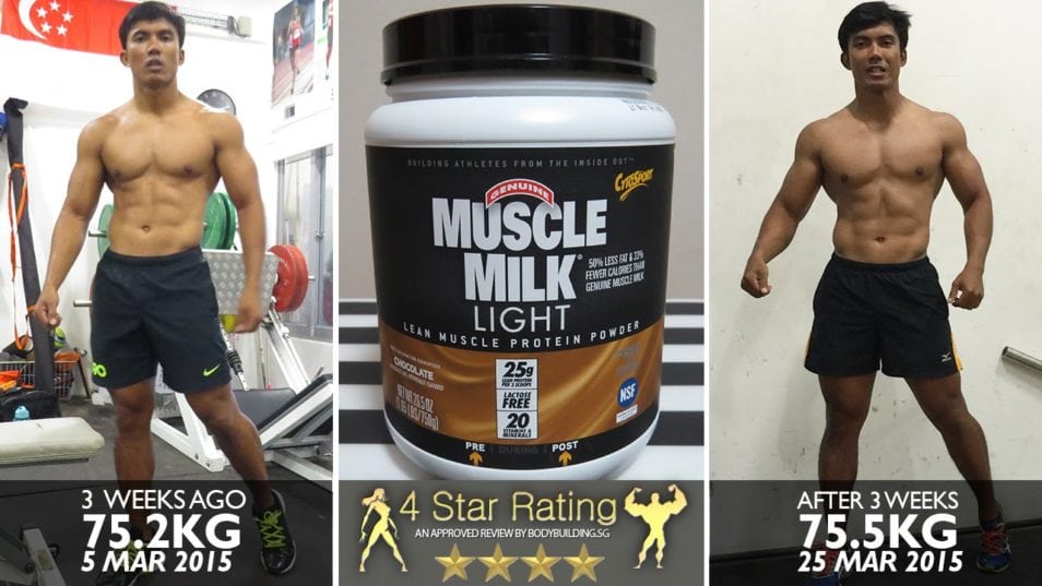 Muscle Milk before and after