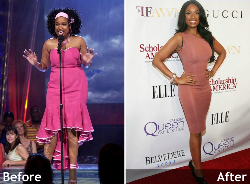 Jennifer hudson before and after weight loss 2017