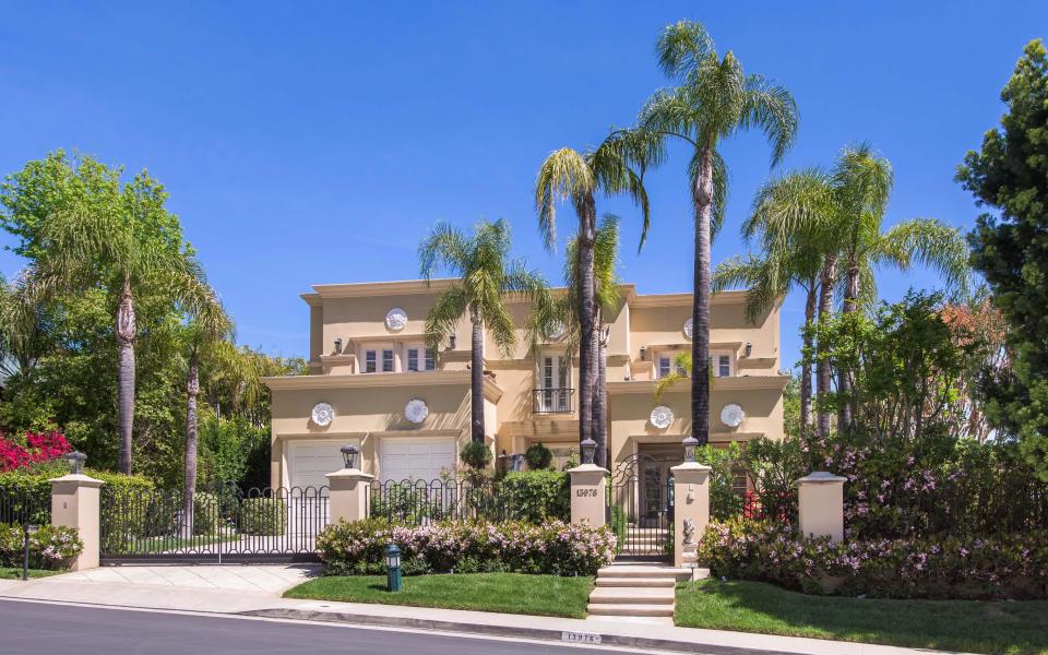 look around the mansion, which is located in Mulholland Estates