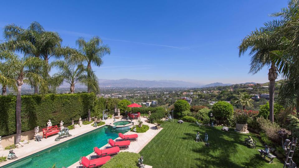 The stunning estate looks over Beverly Hills