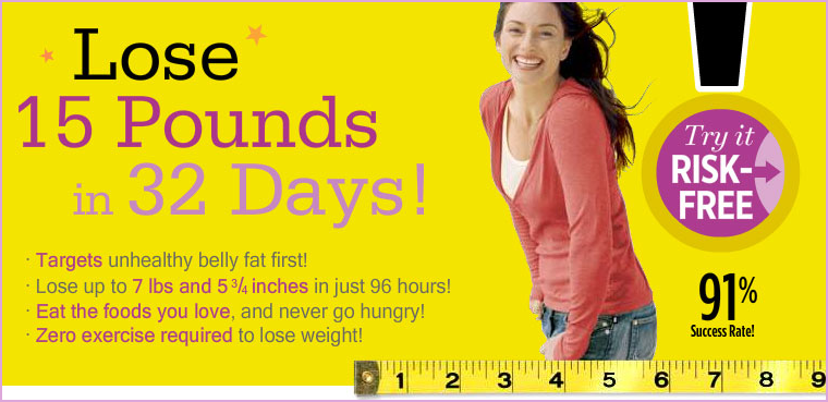 lose 15 pounds with flat belly diet