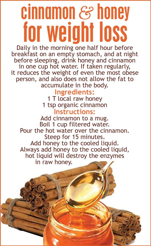Honey and cinnamon recipe for weight loss