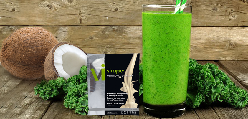 Coconut-Kale Vi-Shape Shake