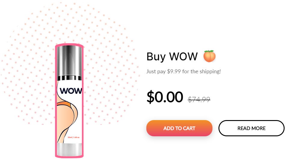 Buy Wow Peach butt enhancement cream